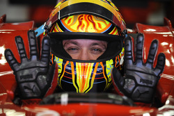 Валентино Росси на тестах Ferrari F2008