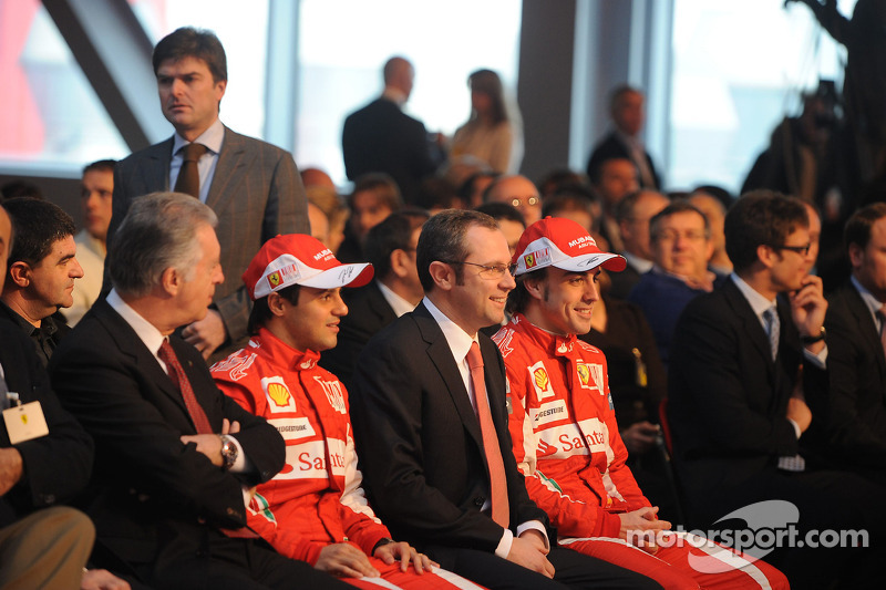 Felipe Massa, Stefano Domenicali, Fernando Alonso