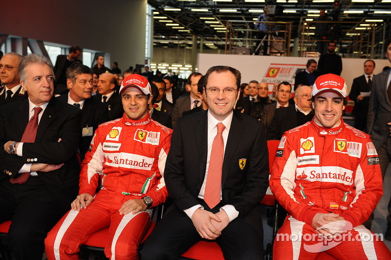 Felipe Massa, Stefano Domenicali, Fernando Alonso