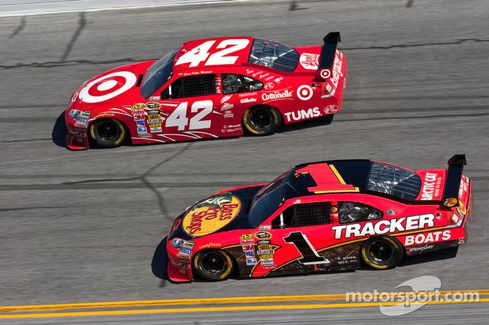 Juan Pablo Montoya, Earnhardt Ganassi Racing Chevrolet y Jamie McMurray, Earnhardt Ganassi Racing Chevrolet