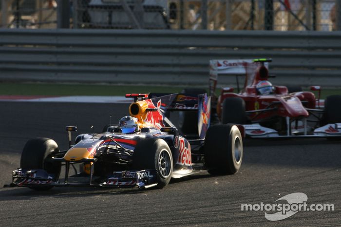 Sebastian Vettel, Red Bull Racing y Fernando Alonso, Scuderia Ferrari