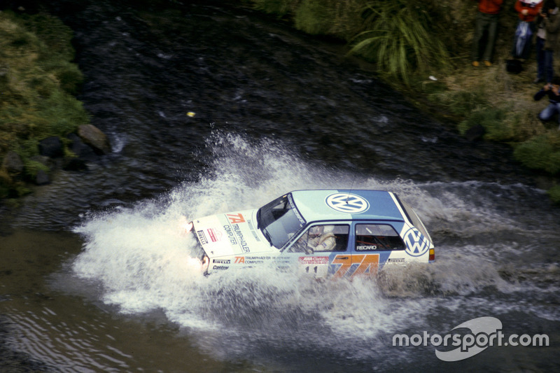 Kenneth Eriksson, Peter Diekmann, VW Golf, bei der Rallye Neuseeland 1986